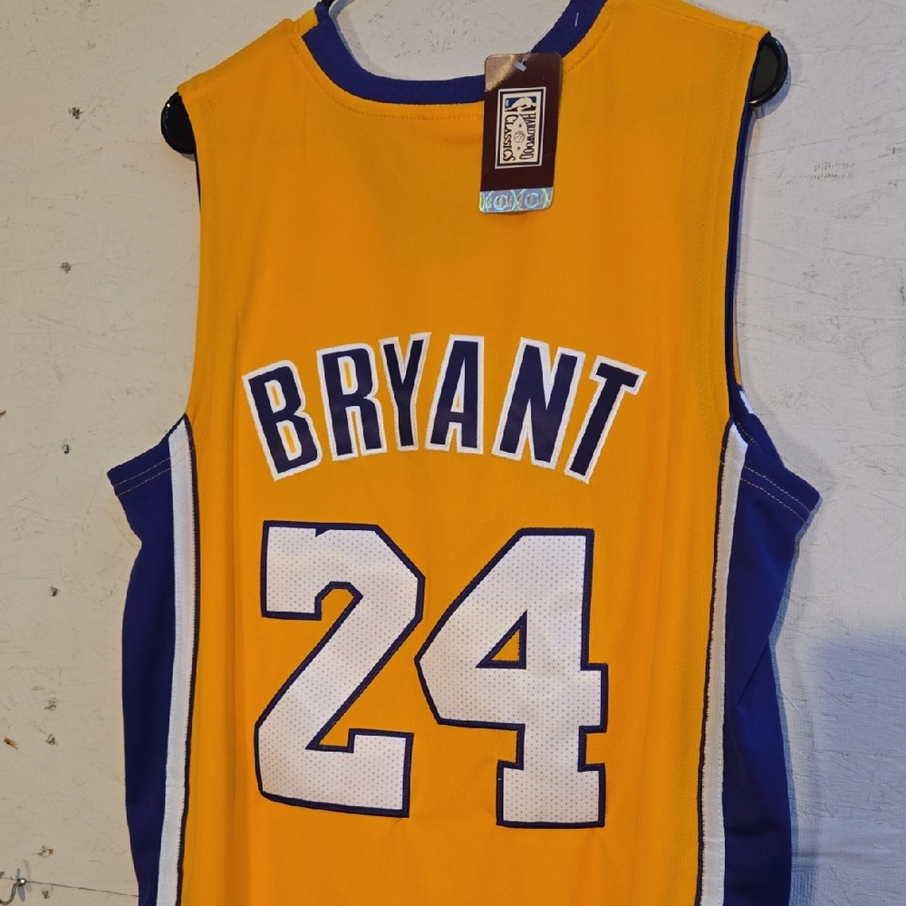 Mitchell & Ness Gold and Blue Bryant Jersey
